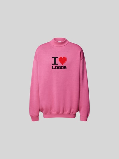 VETEMENTS Oversized Pullover mit Woll-Anteil Pink 1