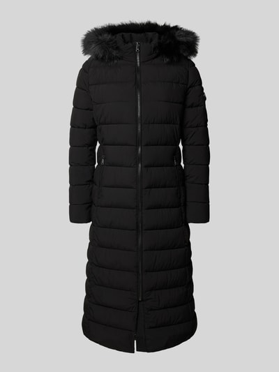 Lauren Ralph Lauren Płaszcz pikowany z kieszeniami zapinanymi na zamek błyskawiczny Czarny 2