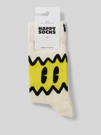 Happy Socks Socken mit Stretch-Anteil Modell 'Chicken' Weiss 3