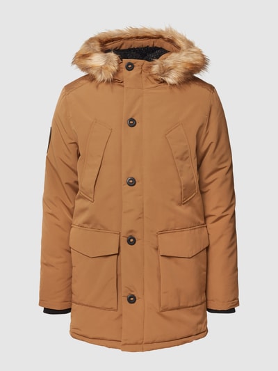 Superdry Parka mit Kapuze mit Webpelz-Besatz Camel 2