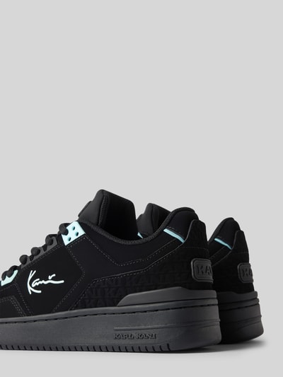 KARL KANI Ledersneaker mit Label-Details Weiss 2