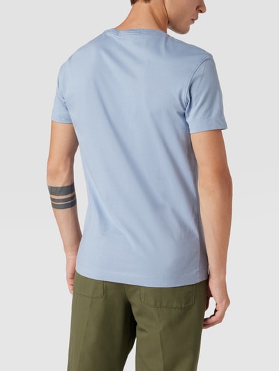 Calvin Klein Jeans T-shirt met labelprint Lichtblauw - 5