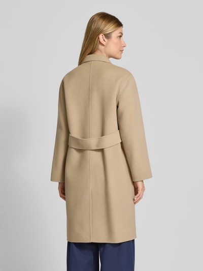 Weekend Max Mara Płaszcz wełniany o kroju regular fit z jednorzędową listwą guzikową model ‘ZENONE’ Camel 5