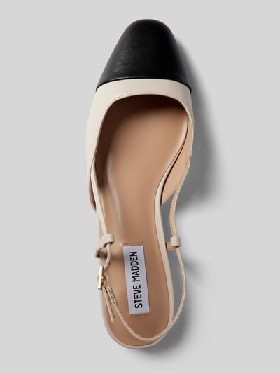 Steve Madden Ballerina's van leer met doornsluiting Ecru - 3