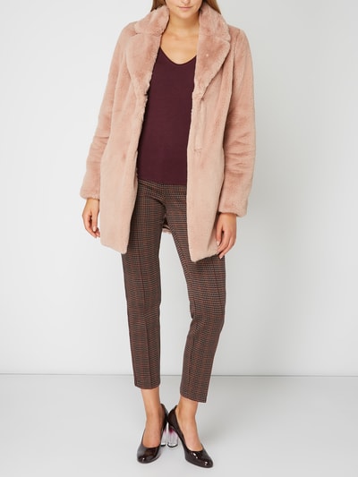 White Label Mantel aus Webpelz Rosé 1
