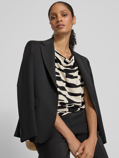 OPUS T-Shirt mit Wasserfall-Ausschnitt Modell 'Sapaya' Black 3