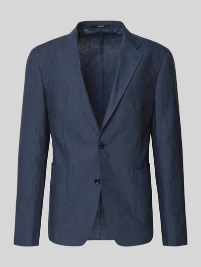 JOOP! COLLECTION Slim Fit 2-Knopf-Sakko aus Leinen Modell 'Hoverest' Marine 2