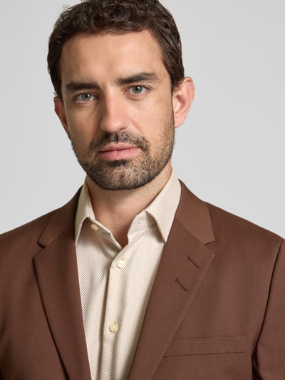 Christian Berg Men Regular Fit Business-Hemd mit Kentkragen Sand 3