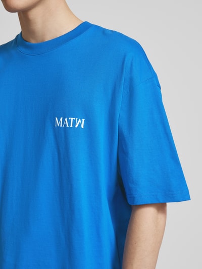 Review X MATW Oversiezd T-Shirt mit Label-Print Royal 3