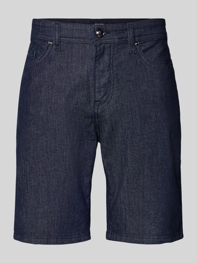 Produktfoto, Bermudas im 5-Pocket-Design Modell 'Fort' von JOOP! Collection in Dunkelblau, glatte Baumwoll-Stretch-Struktur, Straight Fit