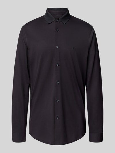 ARMANI EXCHANGE Regular Fit Freizeithemd mit Polokragen Marine 2