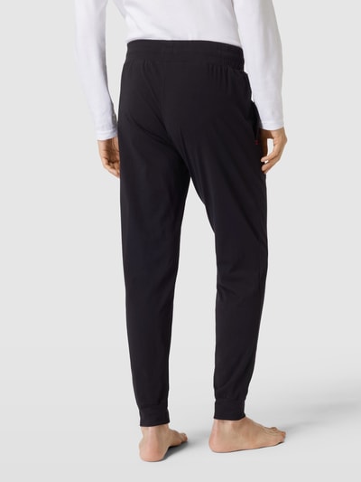 HUGO Sweatpants in unifarbenem Design mit elastischem Bund Black 5