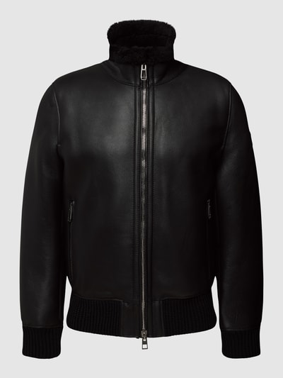 JOOP! Collection Lederjacke mit Label-Patch Black 2