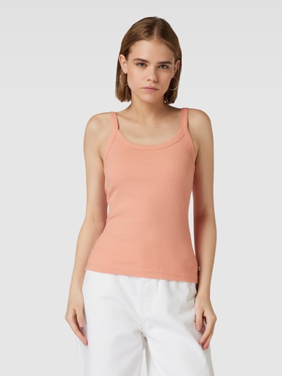 QS Tanktop in riblook Zalm - 4