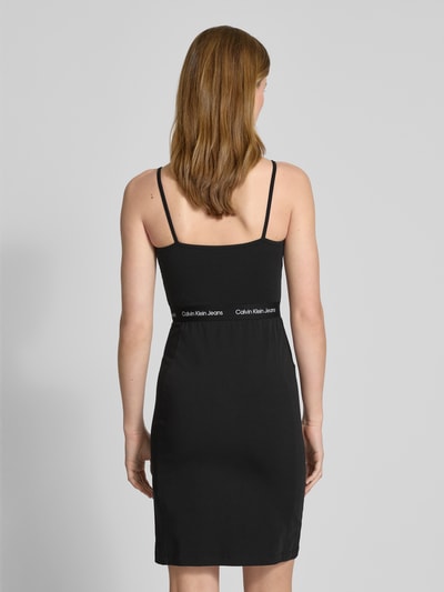 Calvin Klein Jeans Minikleid mit Spaghettiträgern Black 5