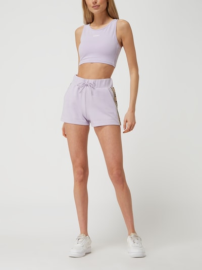 Guess Activewear Sweatshorts mit Logo-Streifen Modell 'Britney'  Lila 1