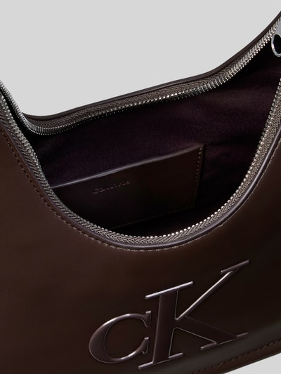 CK Calvin Klein Umhängetasche mit Logo-Prägung Dunkelbraun 4
