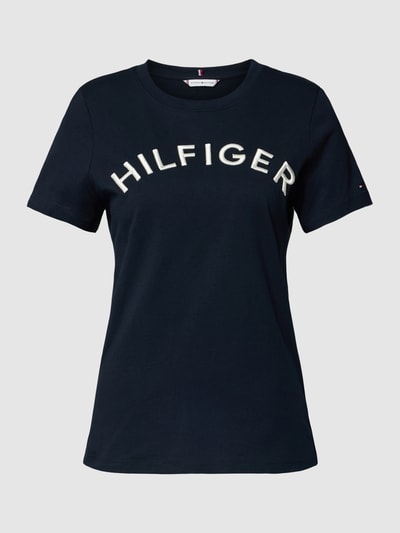 Tommy Hilfiger T-Shirt mit Label-Details Marine 2