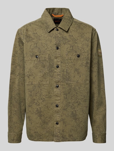BOSS Orange Regular Fit Hemdjacke aus reiner Baumwolle Modell 'LOCKY_2' Khaki 2
