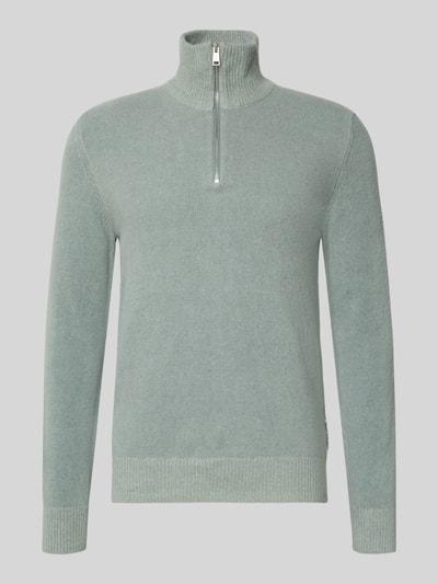 Marc O'Polo Regular fit schipperstrui van een mix van katoen en scheerwol IJsblauw - 2