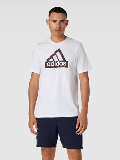 ADIDAS SPORTSWEAR T-Shirt mit Label-Print Weiss 4