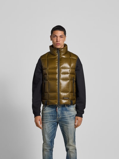 Dsquared2 Steppweste mit Stehkragen Gold 4