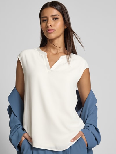 Jake*s Collection Regular fit blousetop met kapmouwen Beige - 3