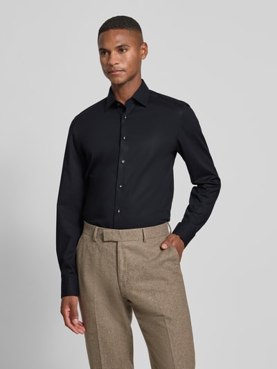 OLYMP Level Five Slim Fit Business-Hemd mit Kentkragen Black 4