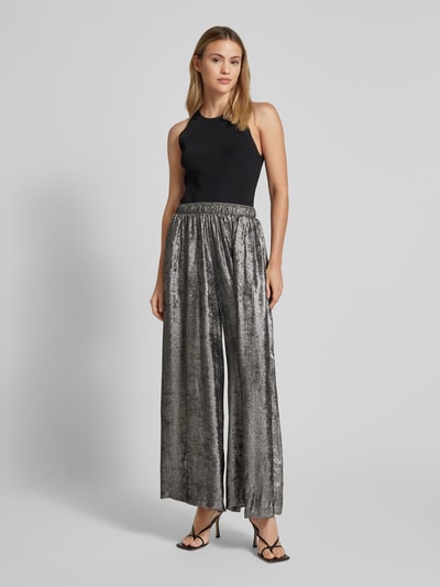 Kaffe Midirock in metallic Modell 'lorina' Silber 1