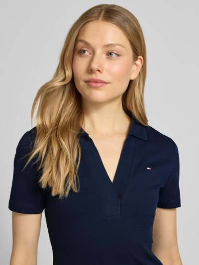 Tommy Hilfiger Nauwsluitende polojurk van katoenmix Marineblauw - 3