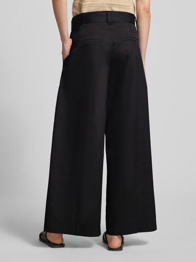MAC Wide Leg Hose mit Gürtel Modell 'Carletta' Black 5