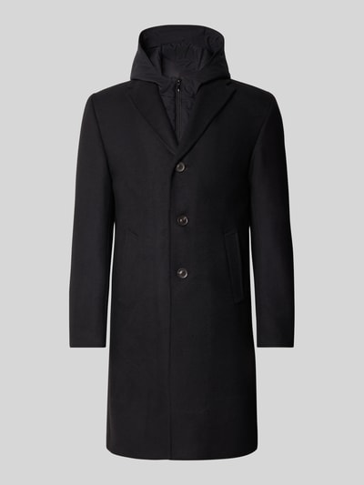 CG - Club of Gents Mantel mit Kapuze Modell 'MARNI' Black 2