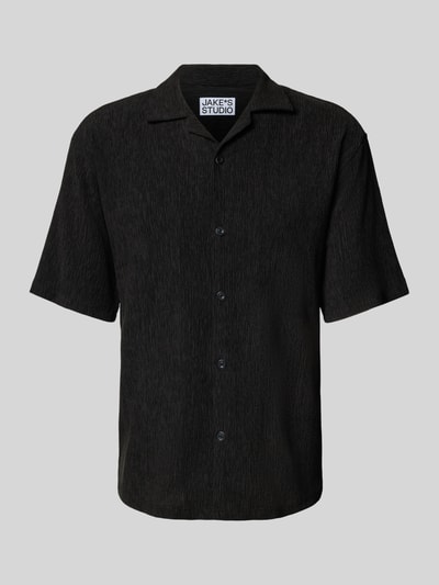 JAKE*S STUDIO MEN Regular Fit Freizeithemd mit Reverskragen Black 2