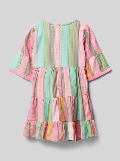 DANAMADE Jurk met volants Roze - 3