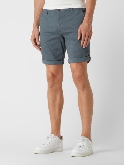 Jack & Jones Korte regular fit broek met stretch, model 'Fury' Donkerblauw - 4