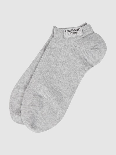 Calvin Klein Jeans Sneakersocken mit Bio-Baumwoll-Anteil Hellgrau Melange 1