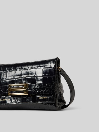 Victoria Beckham Pochette mit Schlangenmuster Black 3