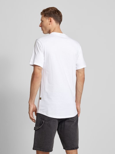 G-Star Raw T-Shirt mit Motiv- und Label-Print Modell 'oldskool' Weiss 5