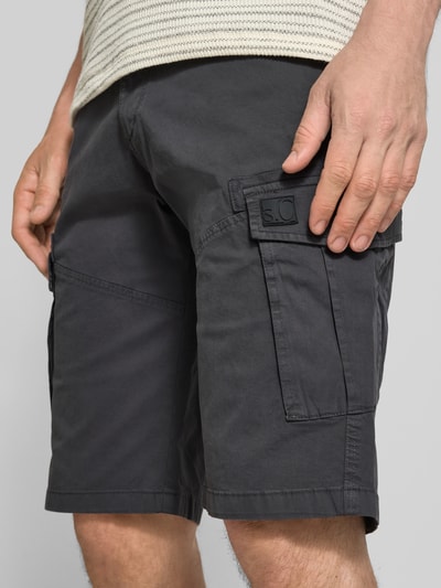 s.Oliver RED LABEL Relaxed Fit Cargoshorts aus Baumwoll-Mix Anthrazit 3