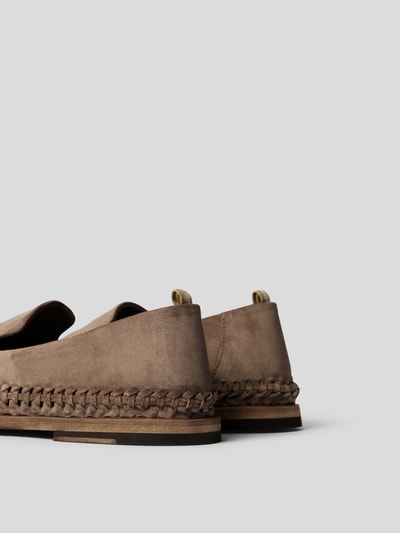 Officine Creative Loafer aus Veloursleder Dunkelbraun 3