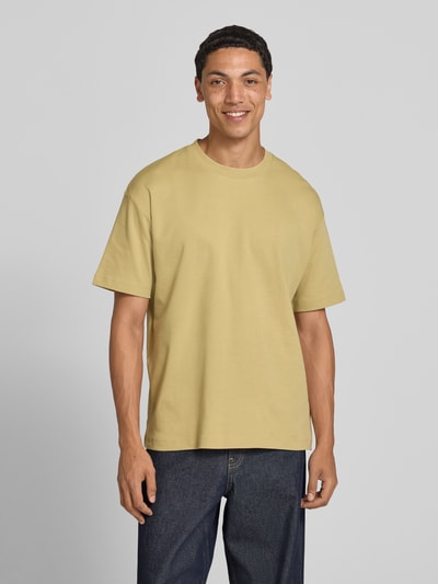 Marc O'Polo DENIM Relaxed Fit T-Shirt aus reiner Baumwolle Senf 4