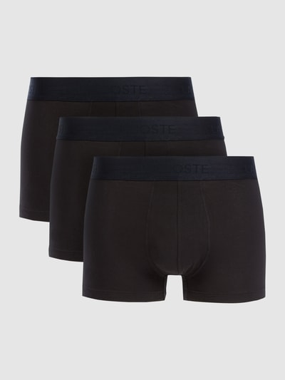 Lacoste Trunks mit Stretch-Anteil im 3er-Pack  Black 1