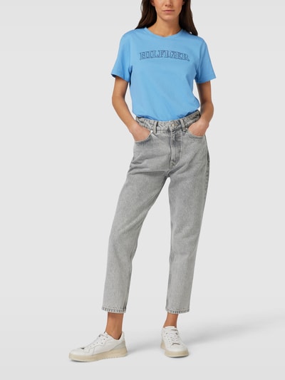 Tommy Hilfiger T-Shirt mit Label-Stitching Hellblau 1