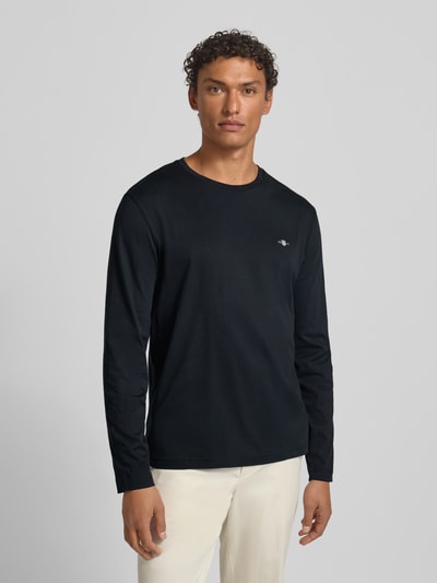 GANT Longsleeve mit Label-Stitching Black 4