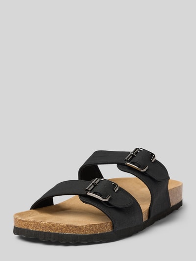 Only Pantoletten mit Dornschließen Modell 'MAXI-13' Black 1