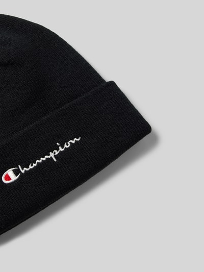 CHAMPION Beanie met labelstitching Zwart - 2