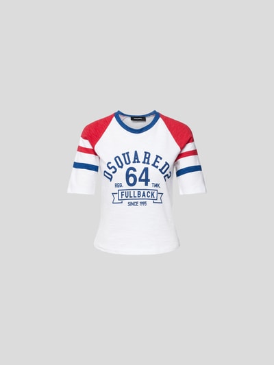 Dsquared2 T-Shirt mit Label-Print Weiss 2