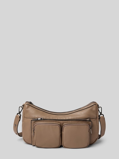 LIEBESKIND BERLIN Handtasche aus Leder mit Logo-Detail Modell 'Maia' Taupe 2