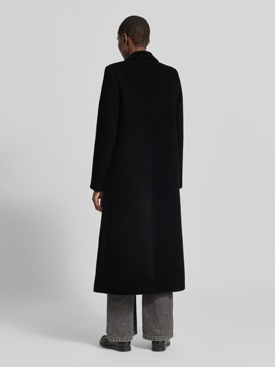 Samsøe Samsøe Wollmantel mit doppelreihiger Knopfleiste Modell 'FALCON' Black 5