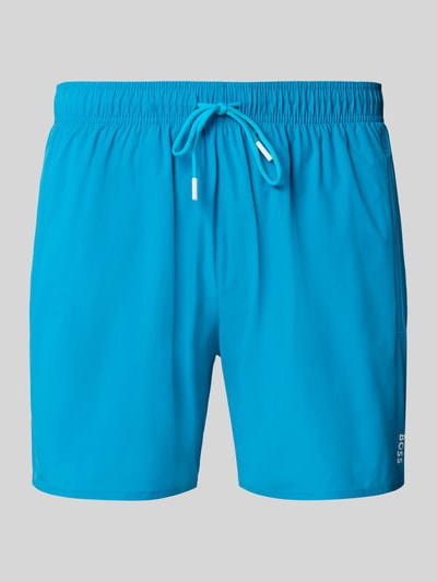 BOSS Zwembroek met mesh-inzet Oceaanblauw - 1